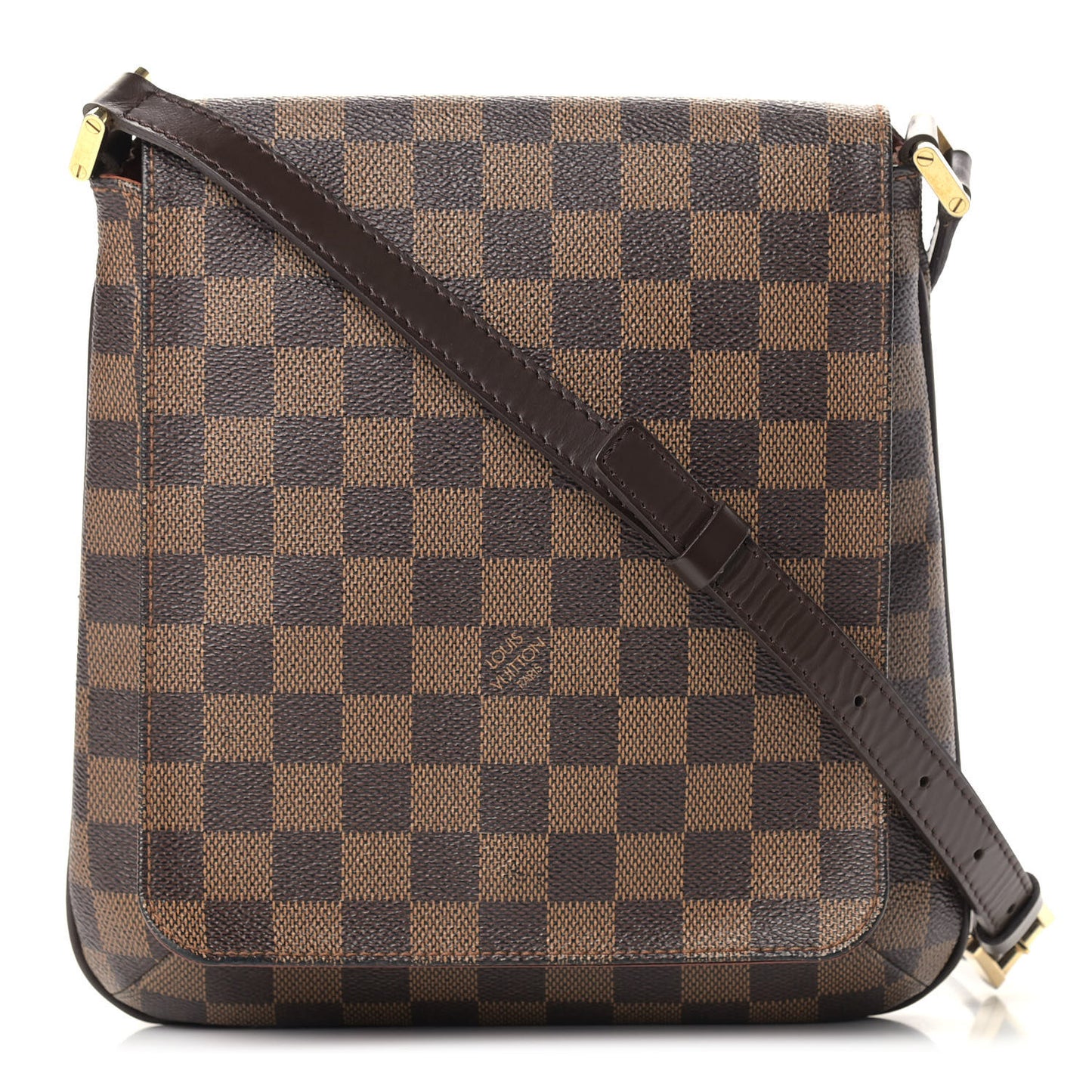 Damier Ebene Musette Salsa Long Strap