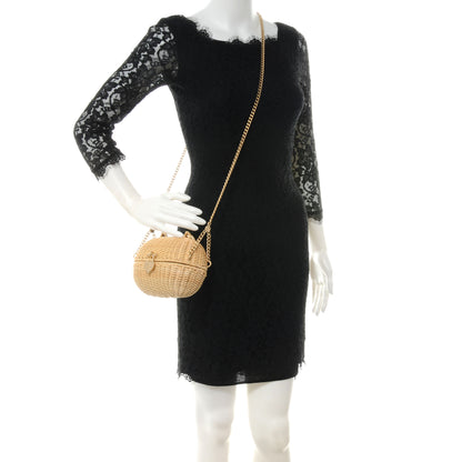 Chanel Rattan Heart Basket Shoulder Bag 2 of 7