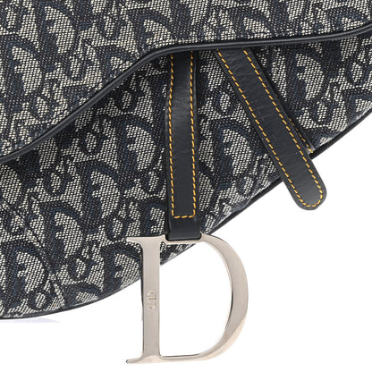 Christian Dior Monogram Saddle Bag Blue 8 of 11