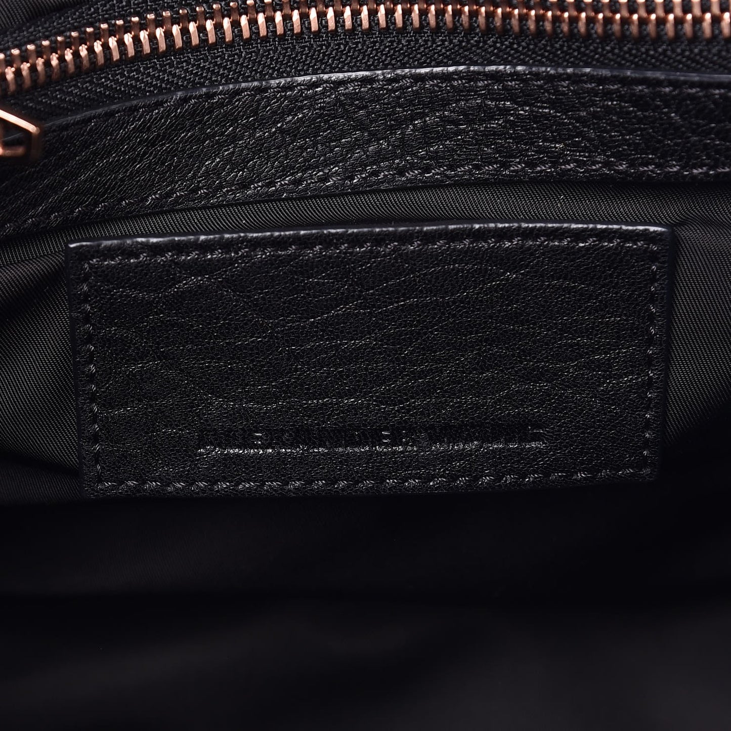 Pebbled Lambskin Rockie Black Rose Gold Hardware