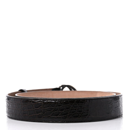 Gucci Crocodile Interlocking G Belt 100 40 Brown 2 of 7