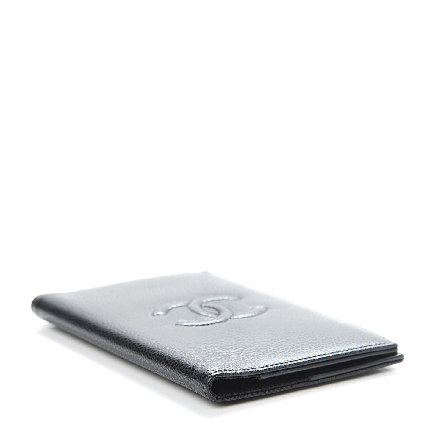Caviar Timeless Passport Holder Black