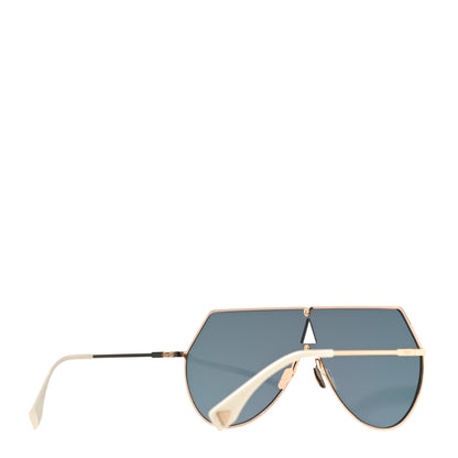 Fendi Metal Mirrored Eyeline Sunglasses FF 0193/S Matte Gold 3 of 7