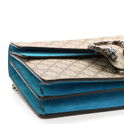 Gucci GG Supreme Monogram Small Dionysus Shoulder Bag Bright Turquoise 9 of 10