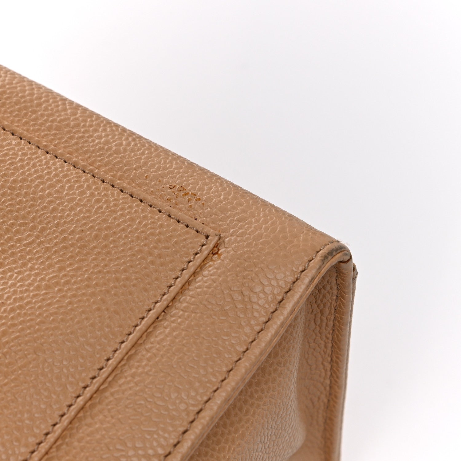 Chanel Caviar Flap Shoulder Bag Beige 8 of 31