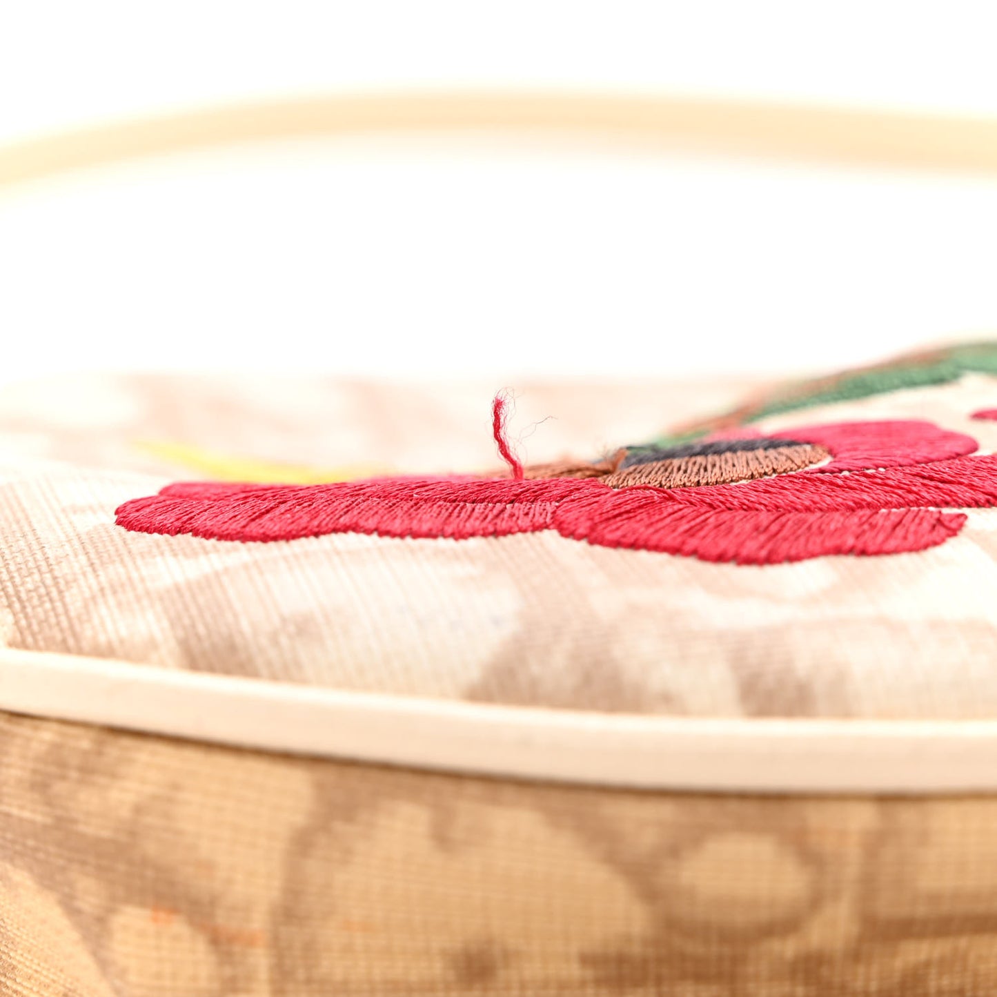 Monogram Vintage Flowers Mini Saddle Bag Beige