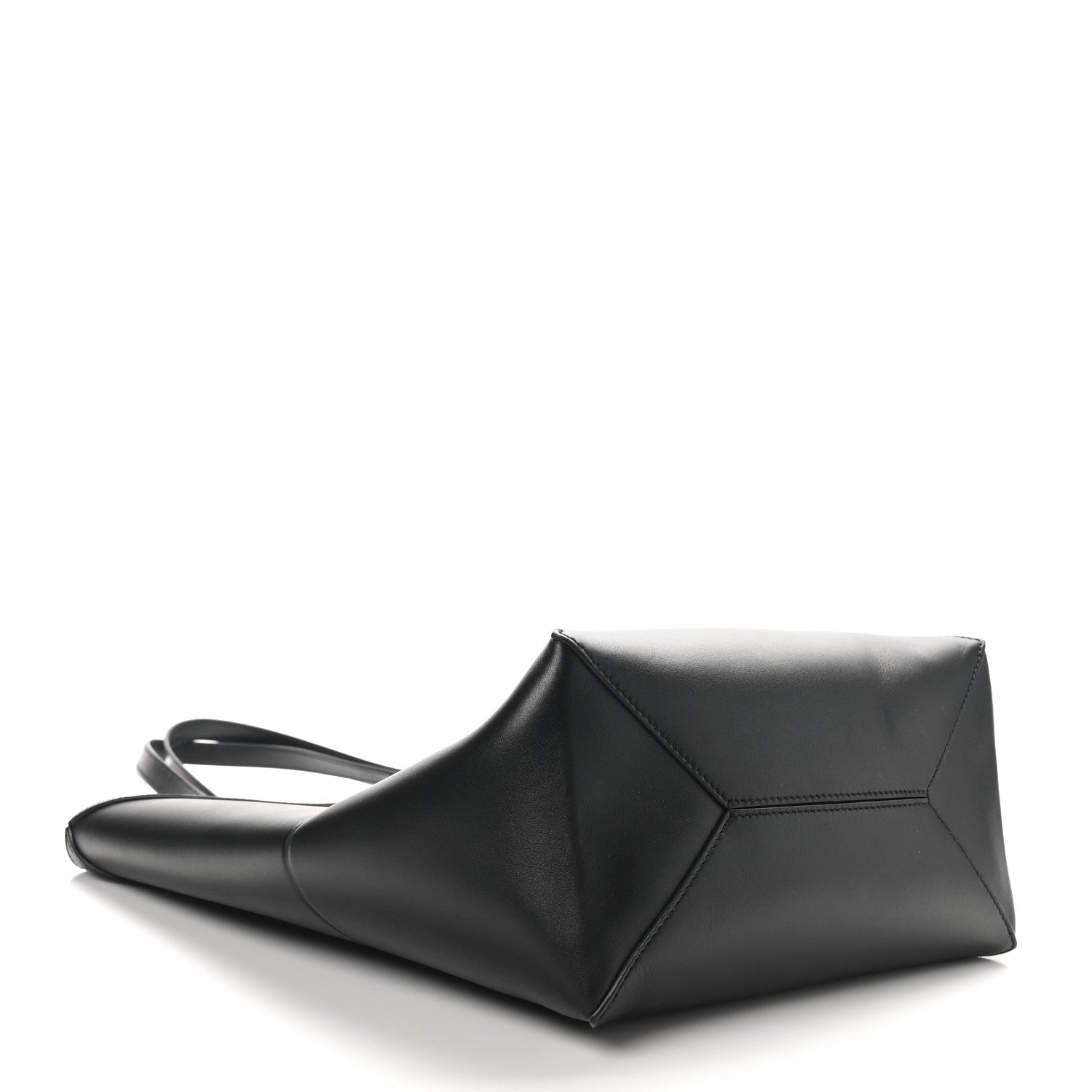 Loewe Shiny Calfskin Medium Puzzle Fold Tote Black 4 of 9