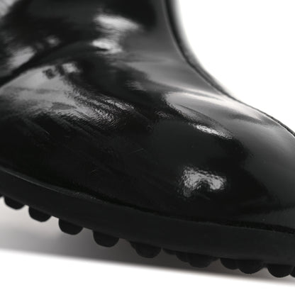 Bottega Veneta Patent Lambskin Atomic Boots 37 Black 10 of 11