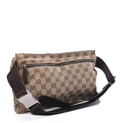 Gucci GG Monogram Double Pocket Belt Bag Dark Brown 3 of 10