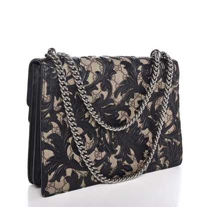Gucci GG Supreme Monogram Arabesque Medium Dionysus Shoulder Bag Black 3 of 7
