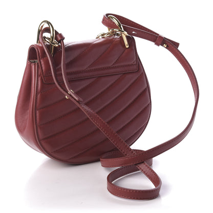 Chloe Calfskin Quilted Mini Drew Bijou Shoulder Bag Dahlia Red 3 of 10