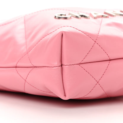 Chanel Shiny Calfskin Quilted Mini Chanel 22 Pink 9 of 12