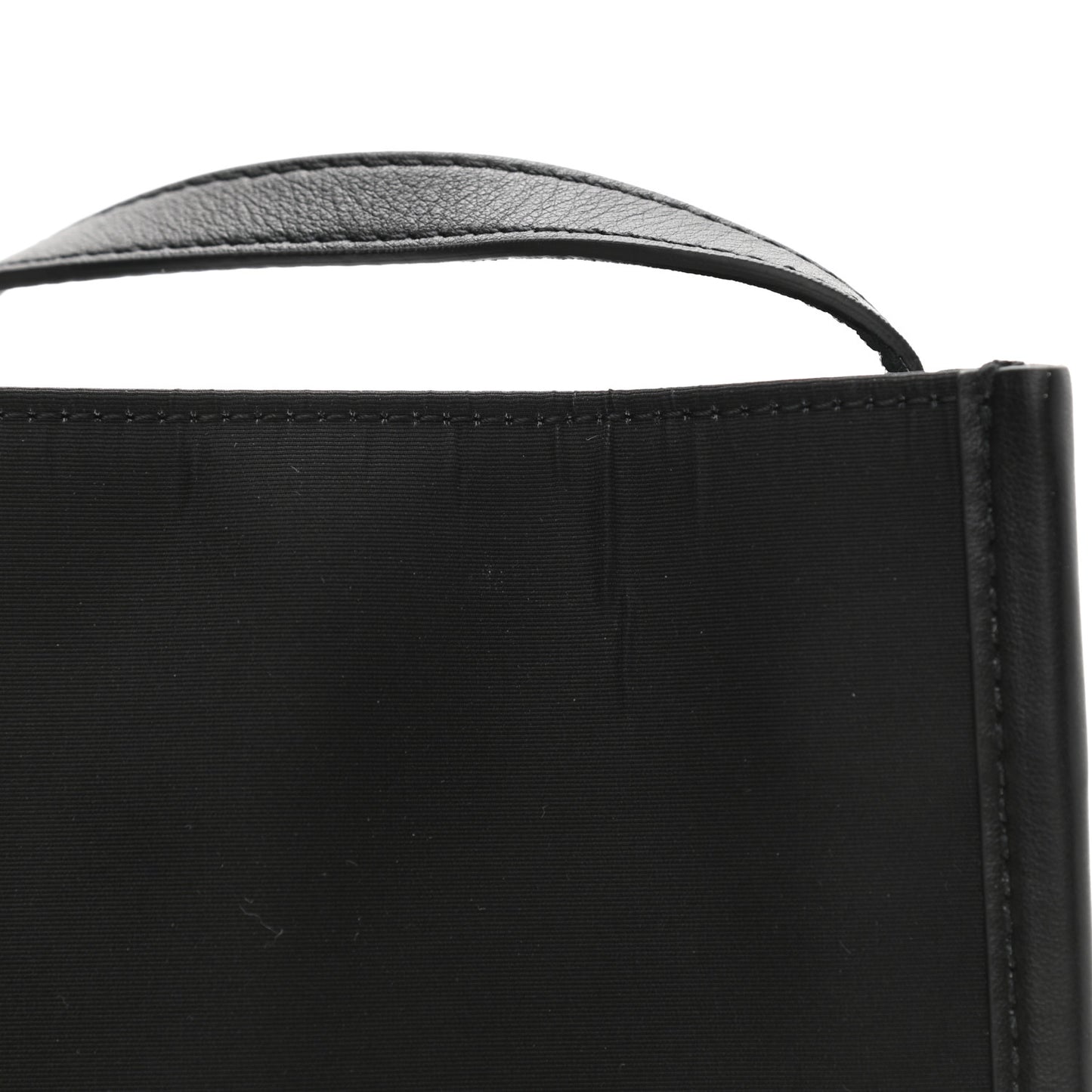 Calfskin Nylon Mini Skull Crossbody Bag Black