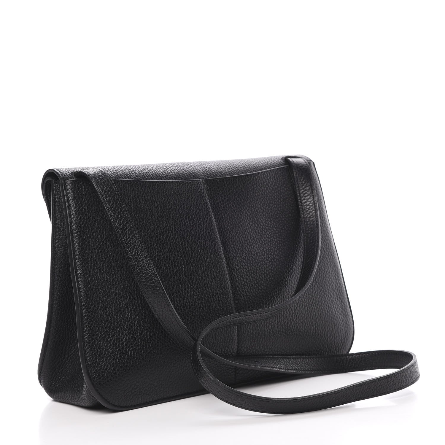 Hermes Taurillon Clemence Halzan 31 GM Black 4 of 12