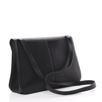 Hermes Taurillon Clemence Halzan 31 GM Black 4 of 12