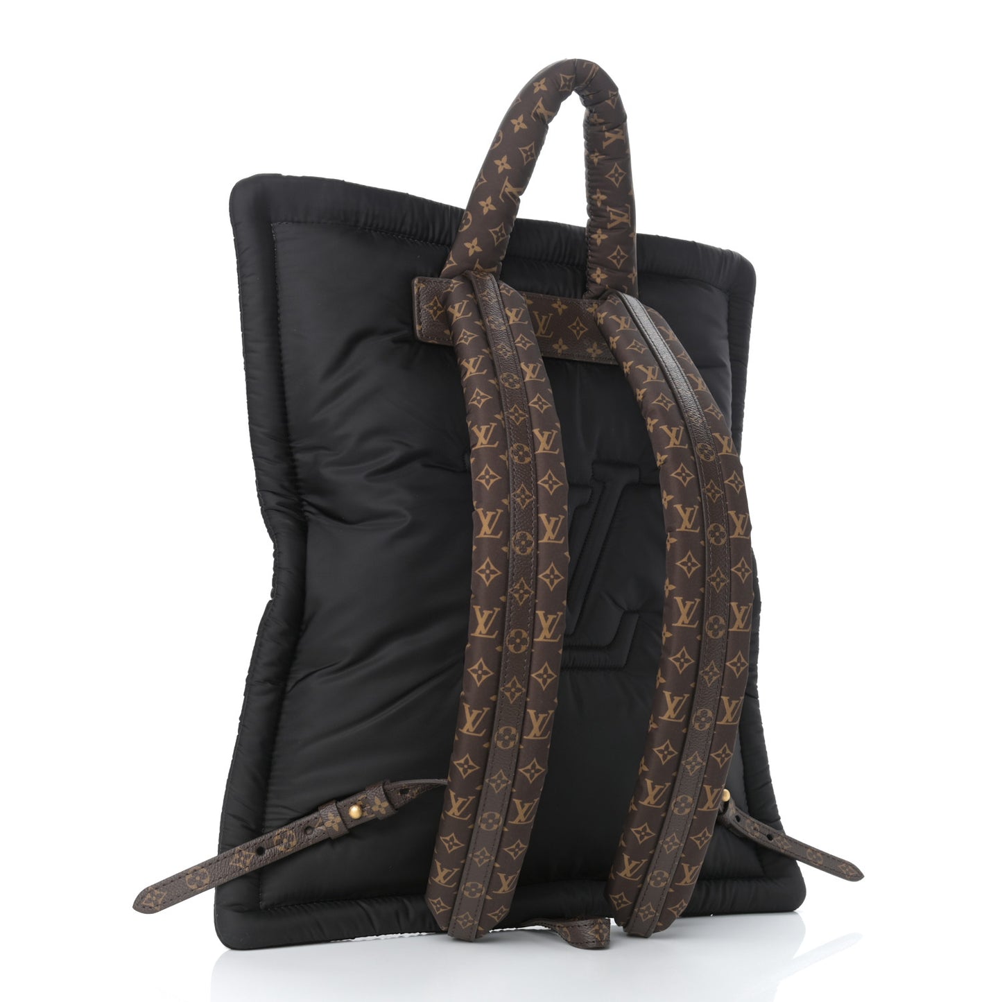 Econyl Monogram Pillow Backpack Black