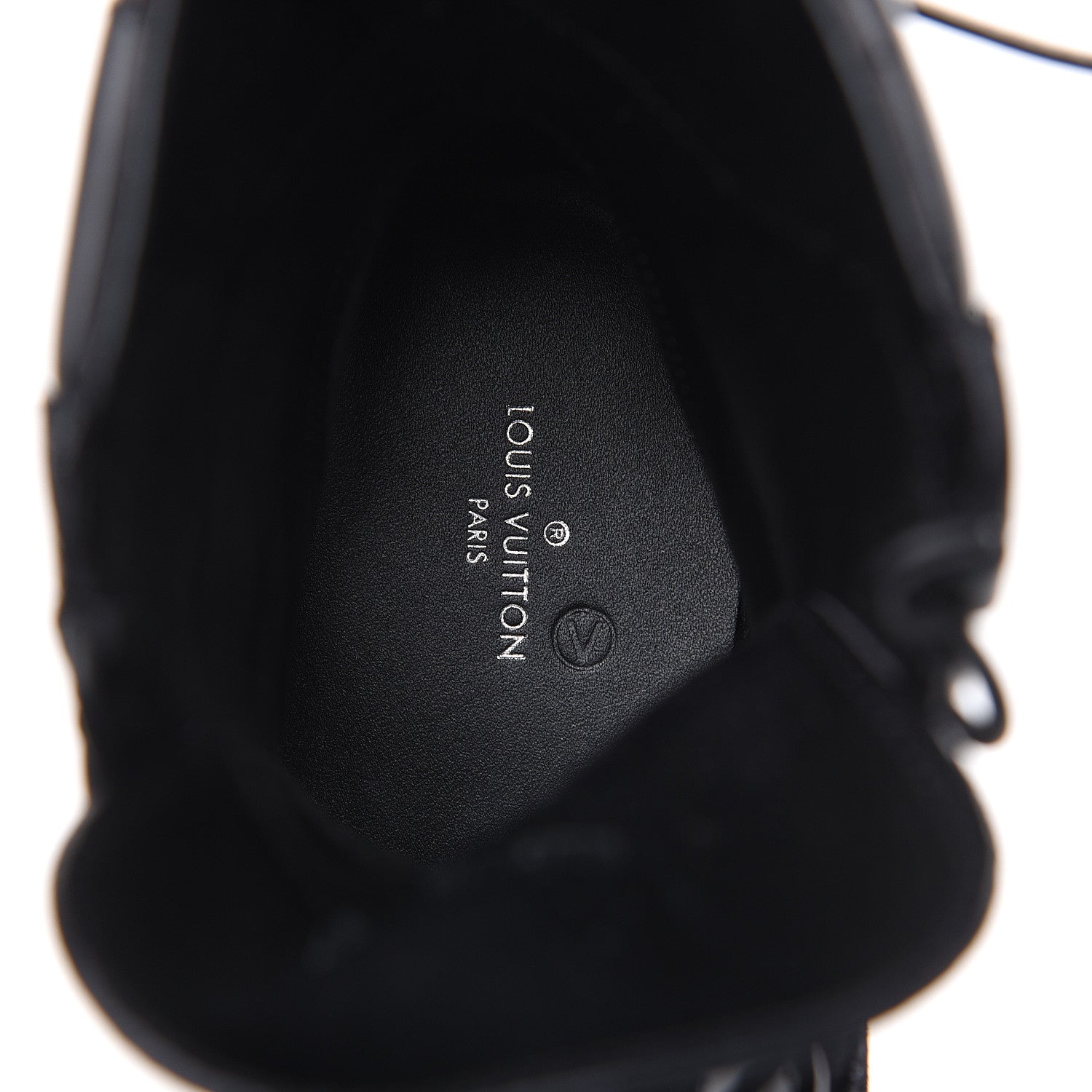 Louis Vuitton Suede Calfskin Monogram LV Black Heart Laureate Platform Desert Boots 37 Black 7 of 8