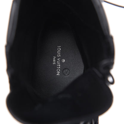 Louis Vuitton Suede Calfskin Monogram LV Black Heart Laureate Platform Desert Boots 37 Black 7 of 8