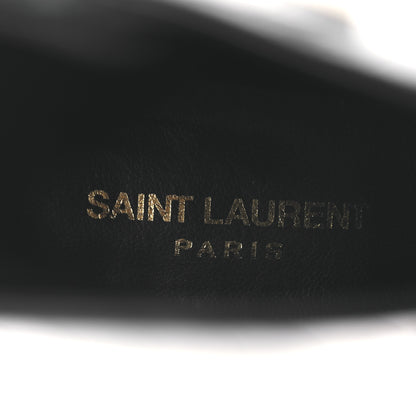 Saint Laurent Shiny Crocodile Embossed Jane 90 Zip Booties 42 Black 9 of 11