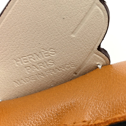 Hermes Milo Lambskin Grigri Rodeo Pegase Horse Bag Charm PM Sesame Black Nata 3 of 4