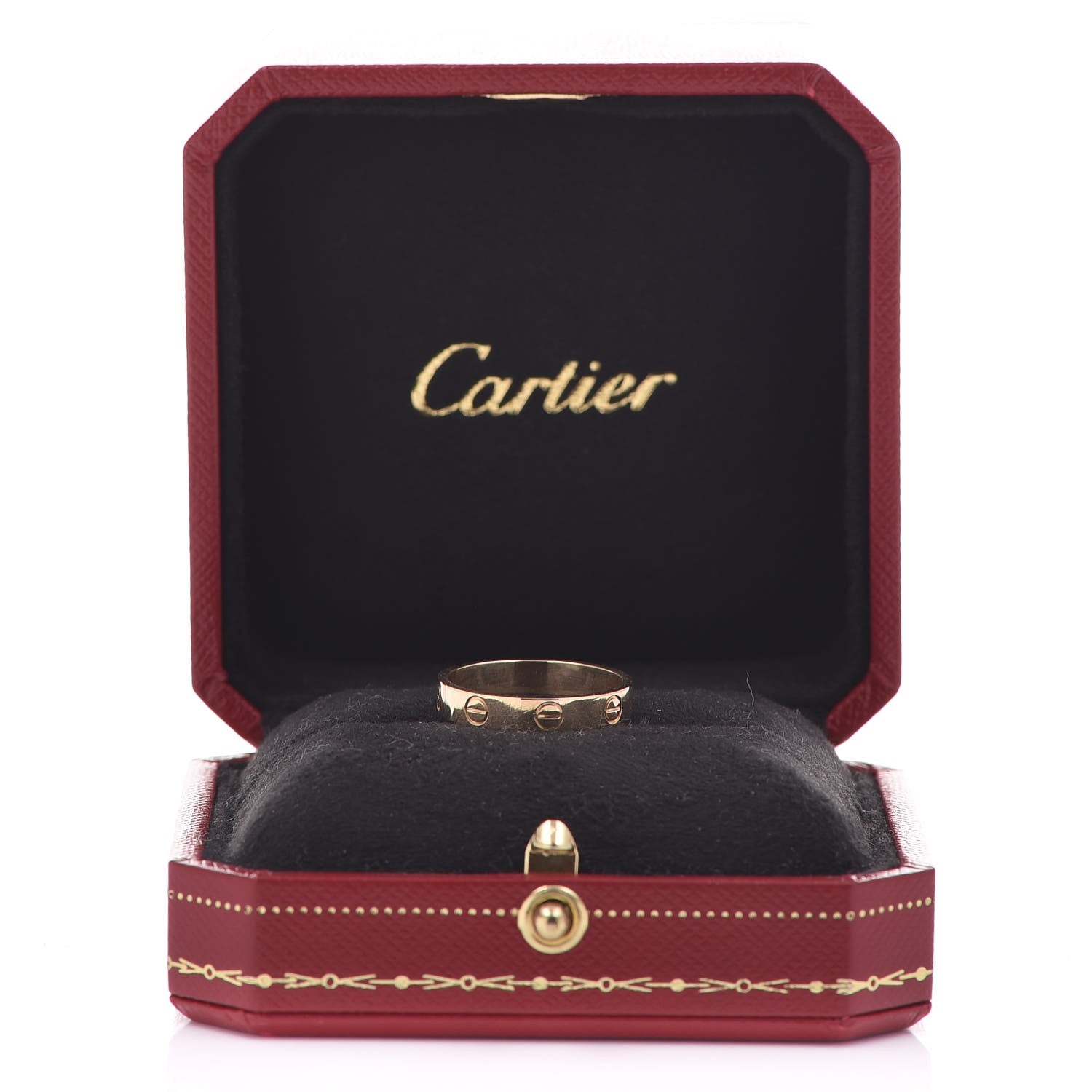 Cartier 18K Yellow Gold 3.5mm LOVE Wedding Band Ring 55 7.25 4 of 4