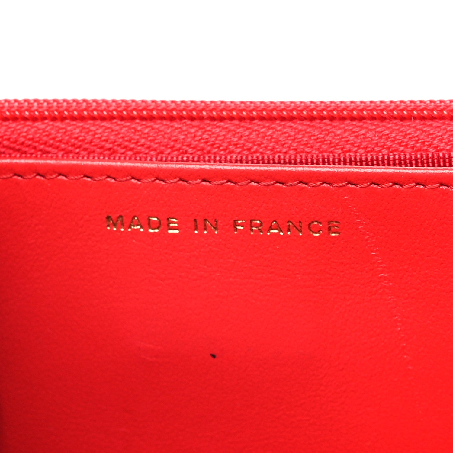 Chanel Caviar Quilted Wallet on Chain WOC Red 7 of 12