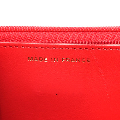 Chanel Caviar Quilted Wallet on Chain WOC Red 7 of 12