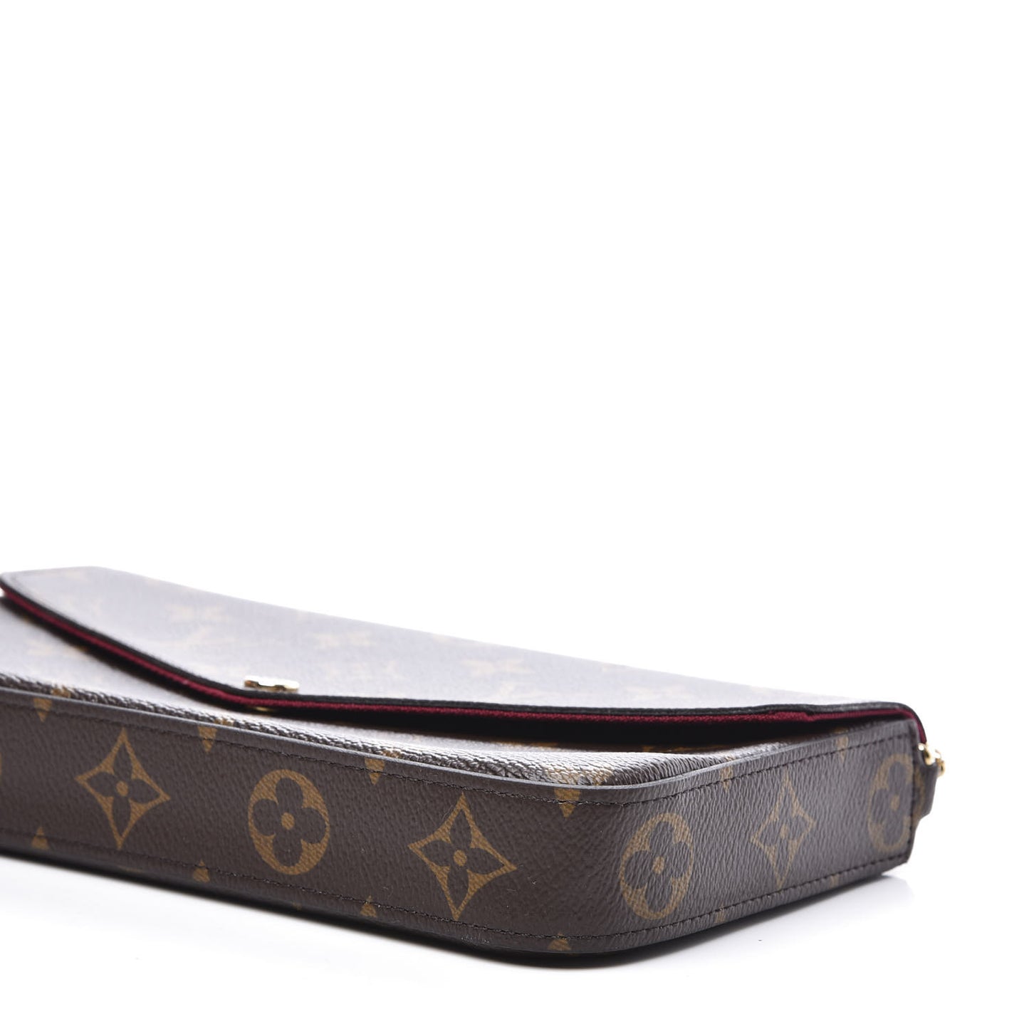Monogram Pochette Felicie Chain Wallet Fuchsia