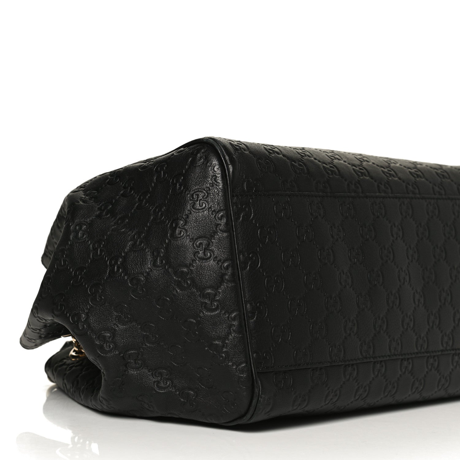 Gucci Guccissima Emily Chain Shoulder Bag Black 11 of 16