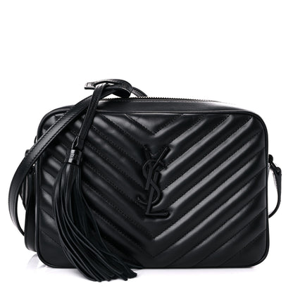 Saint Laurent Calfskin Matelasse Monogram Lou Camera Bag Black 1 of 9