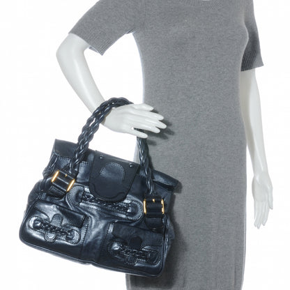 Valentino Garavani Leather Large Histoire Metallic 2 of 9