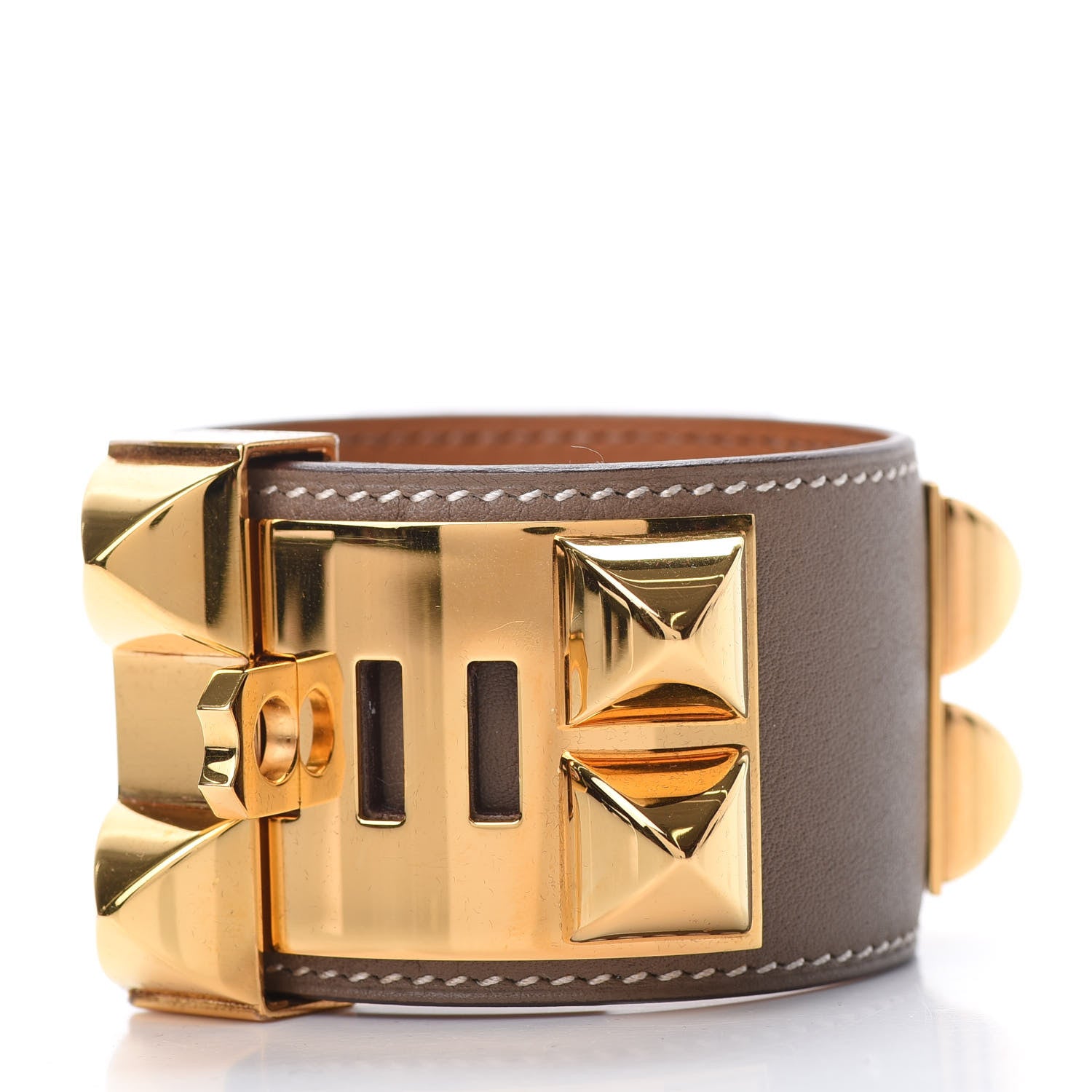 Hermes Swift Collier de Chien CDC Bracelet T2 Etoupe 3 of 6