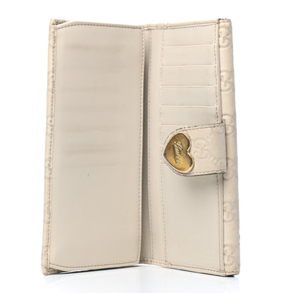 Gucci Guccissima Heart Continental Wallet Off White 5 of 11
