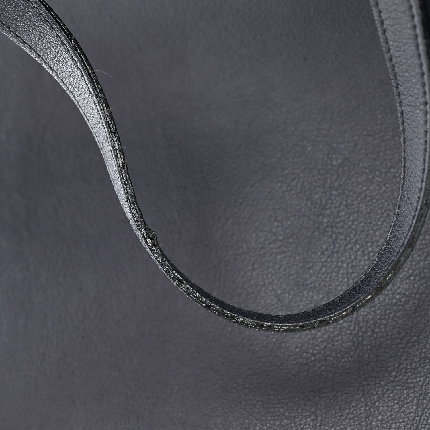 Saint Laurent Calfskin Large Shopping Tote Navy 14 of 16