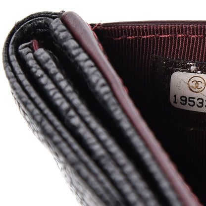 Chanel Caviar Quilted Compact French Flap Wallet Black 8 of 13