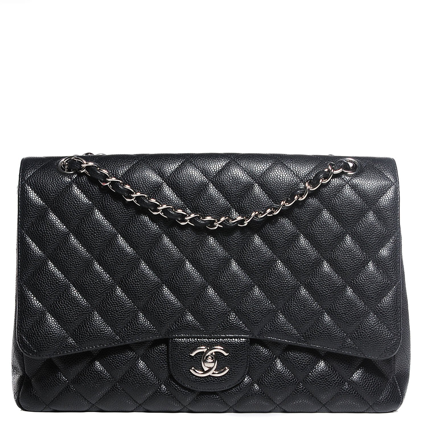 Chanel Caviar Quilted Maxi Single Flap Black 1 of 8