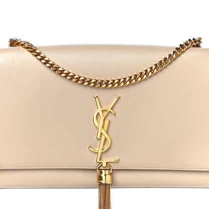Saint Laurent Smooth Calfskin Medium Classic Monogram Kate Tassel Satchel Nude Powder 7 of 13