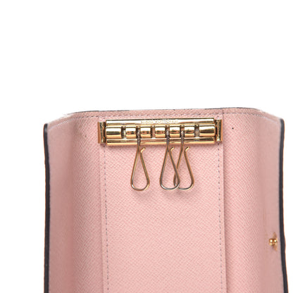 Louis Vuitton Damier Ebene Multicles 6 Key Holder Rose Ballerine 10 of 12