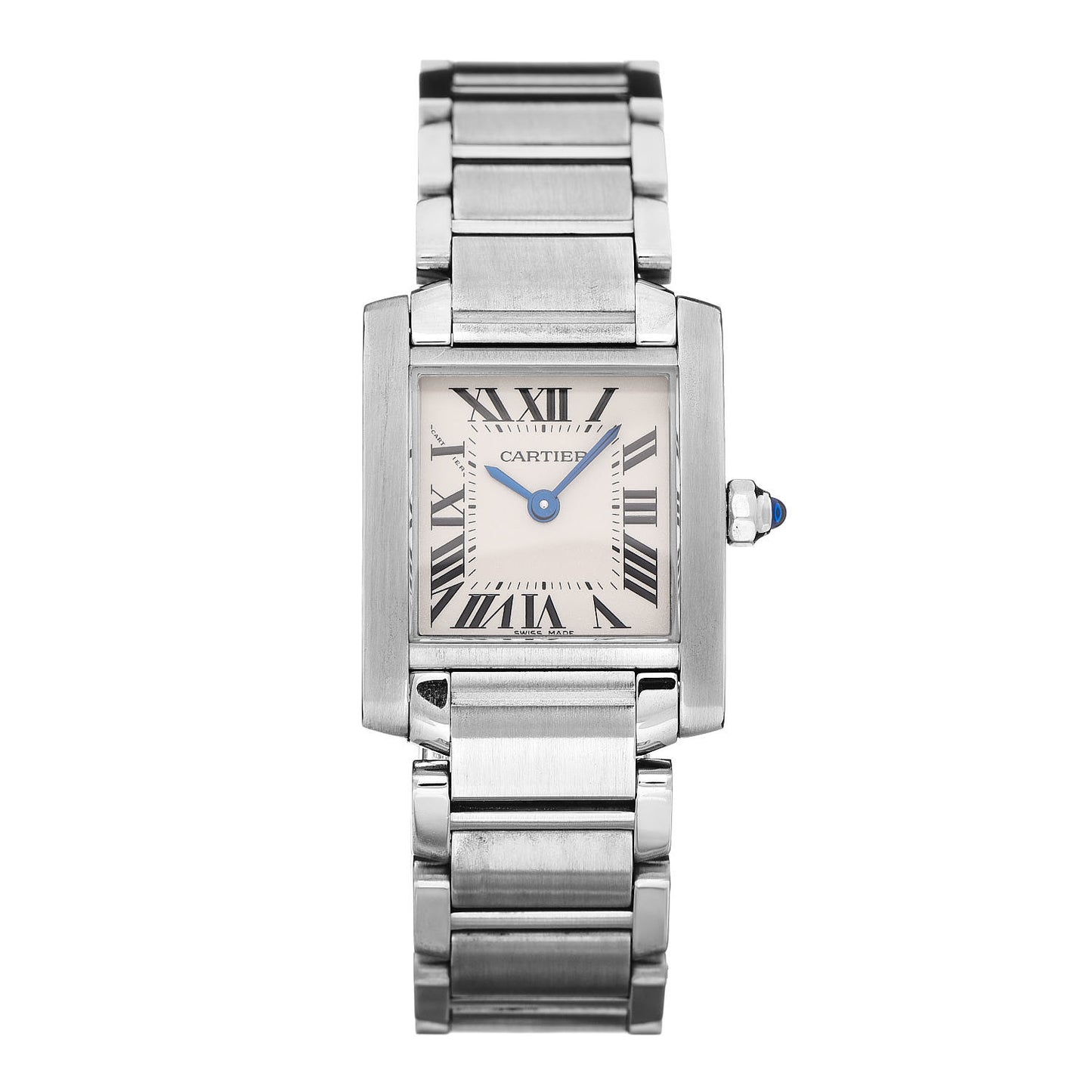 Stainless Steel 20mm Tank Francaise Quartz Watch