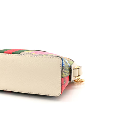 Gucci GG Supreme Monogram Flora Web GG Small Ophidia Dome Shoulder Bag White 10 of 11