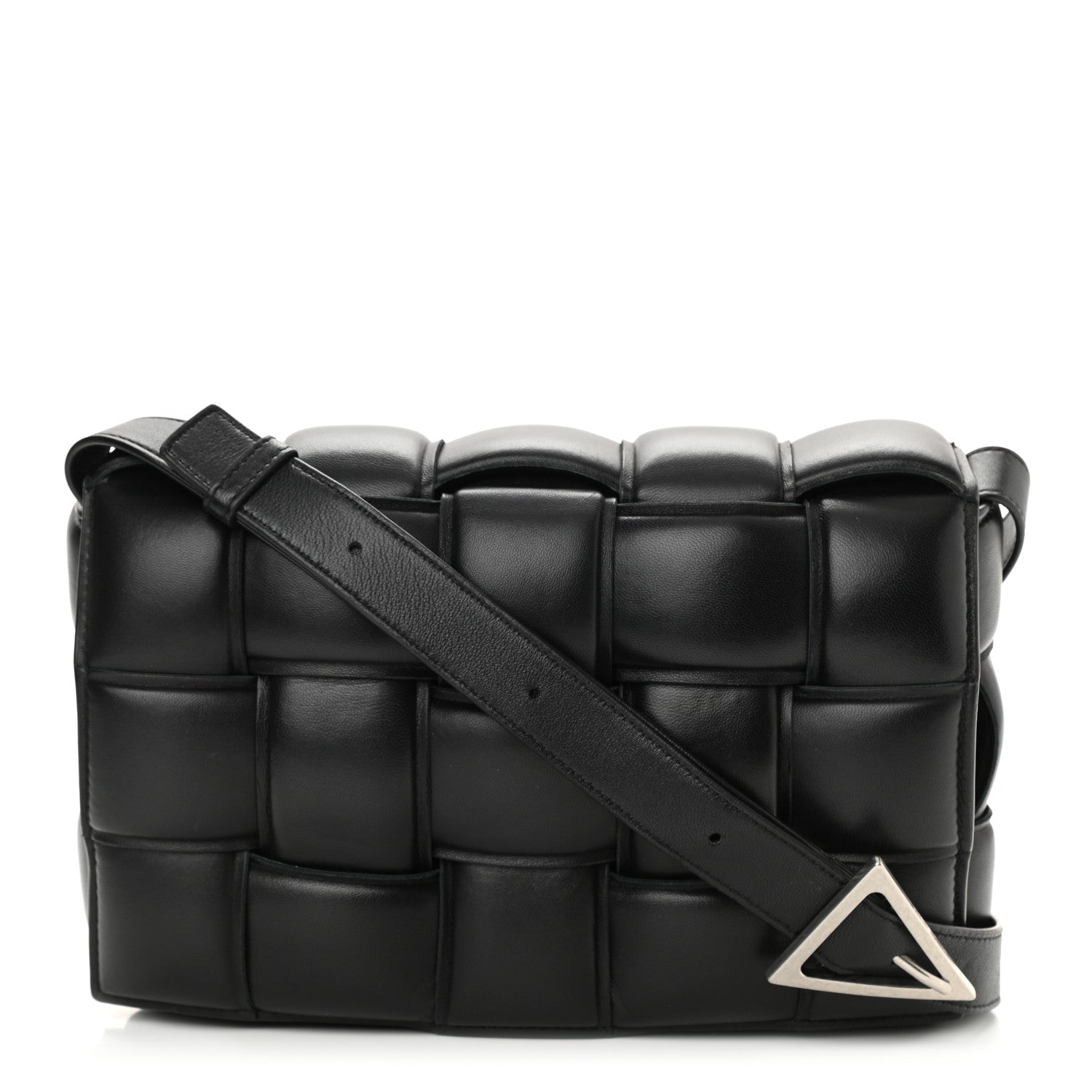 Bottega Veneta Nappa Maxi Intreccio Padded Cassette Crossbody Bag Black 1 of 6