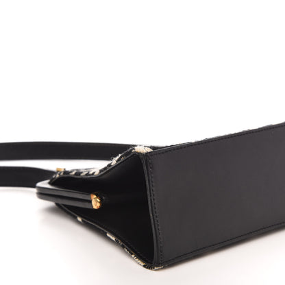 Burberry Wool Plaid Check Frame Bag Black 6 of 10