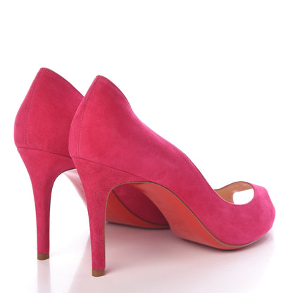 Christian Louboutin Veau Velours You You 85 Pumps 39 Dark Pink 4 of 12