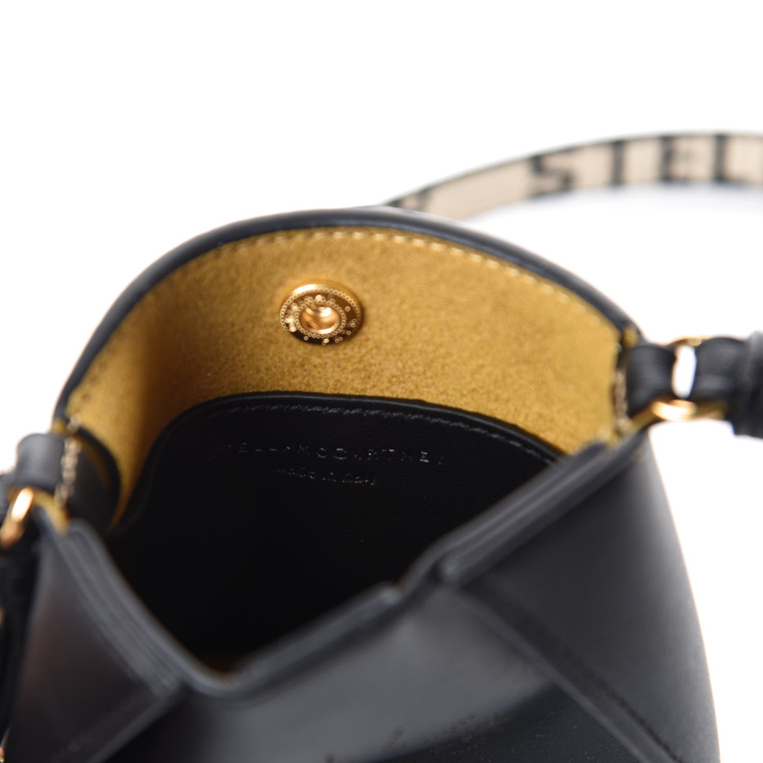 Stella McCartney Eco Alter Nappa Perforated Logo Micro Crossbody Bag Black 6 of 8