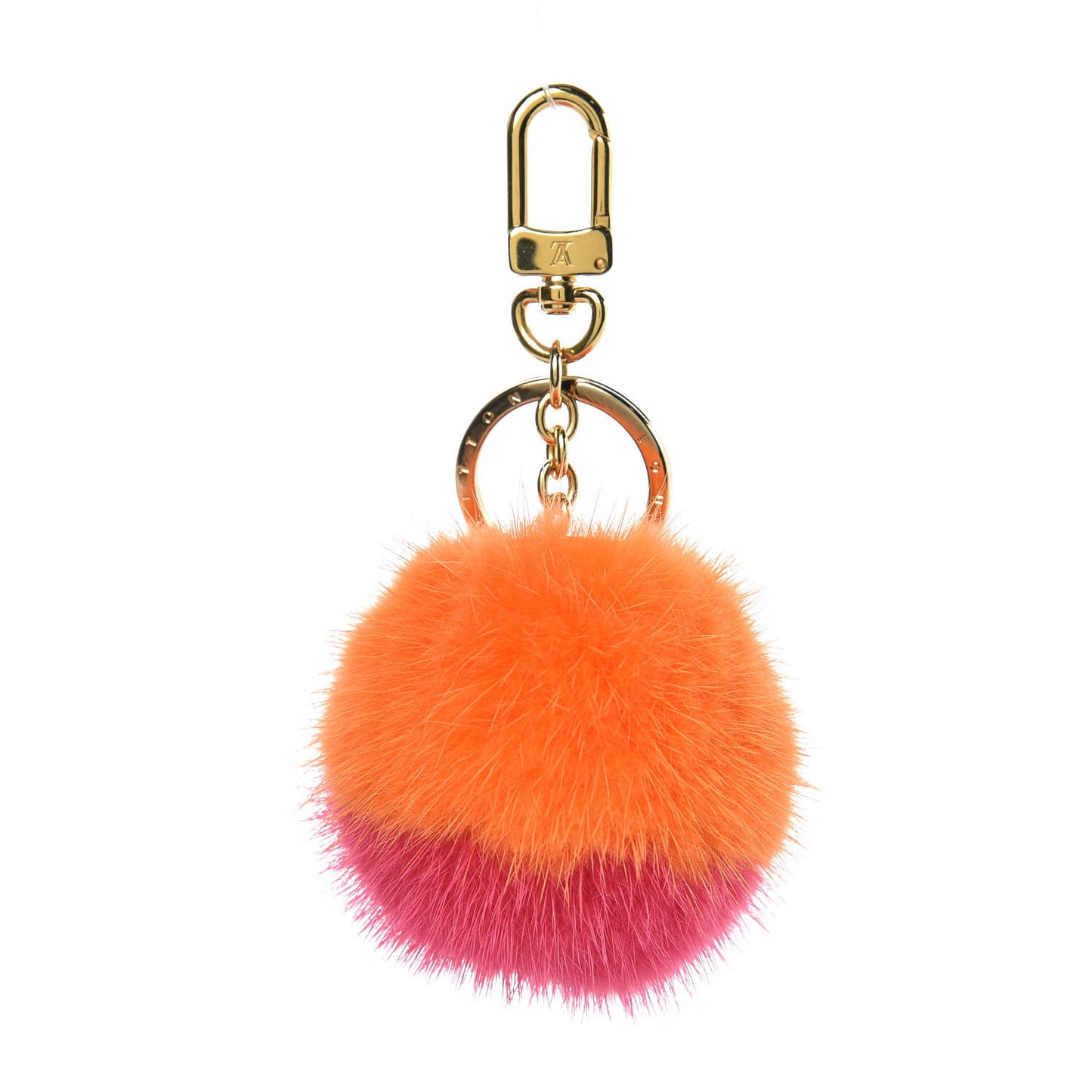 Mink Fluo Bubble Bag Charm Key Holder Orange