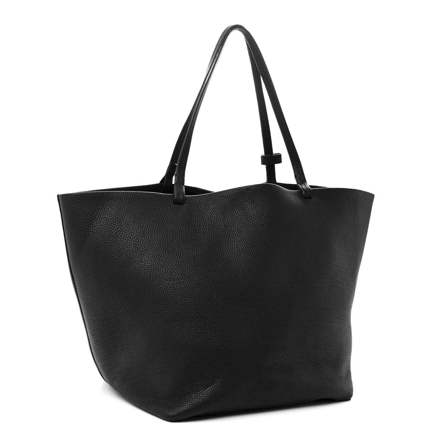 The Row Grained Calfskin Park Tote XL Black 4 of 10