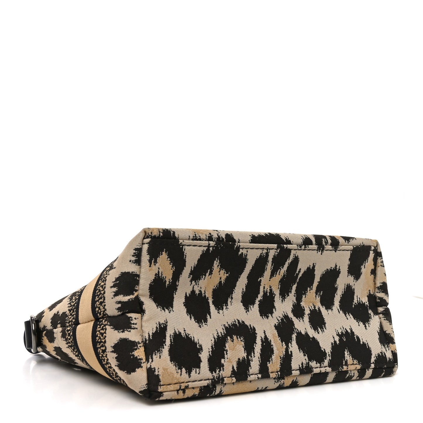 Canvas Mizza Embroidered Leopard DiorTravel Nomad Pouch Beige