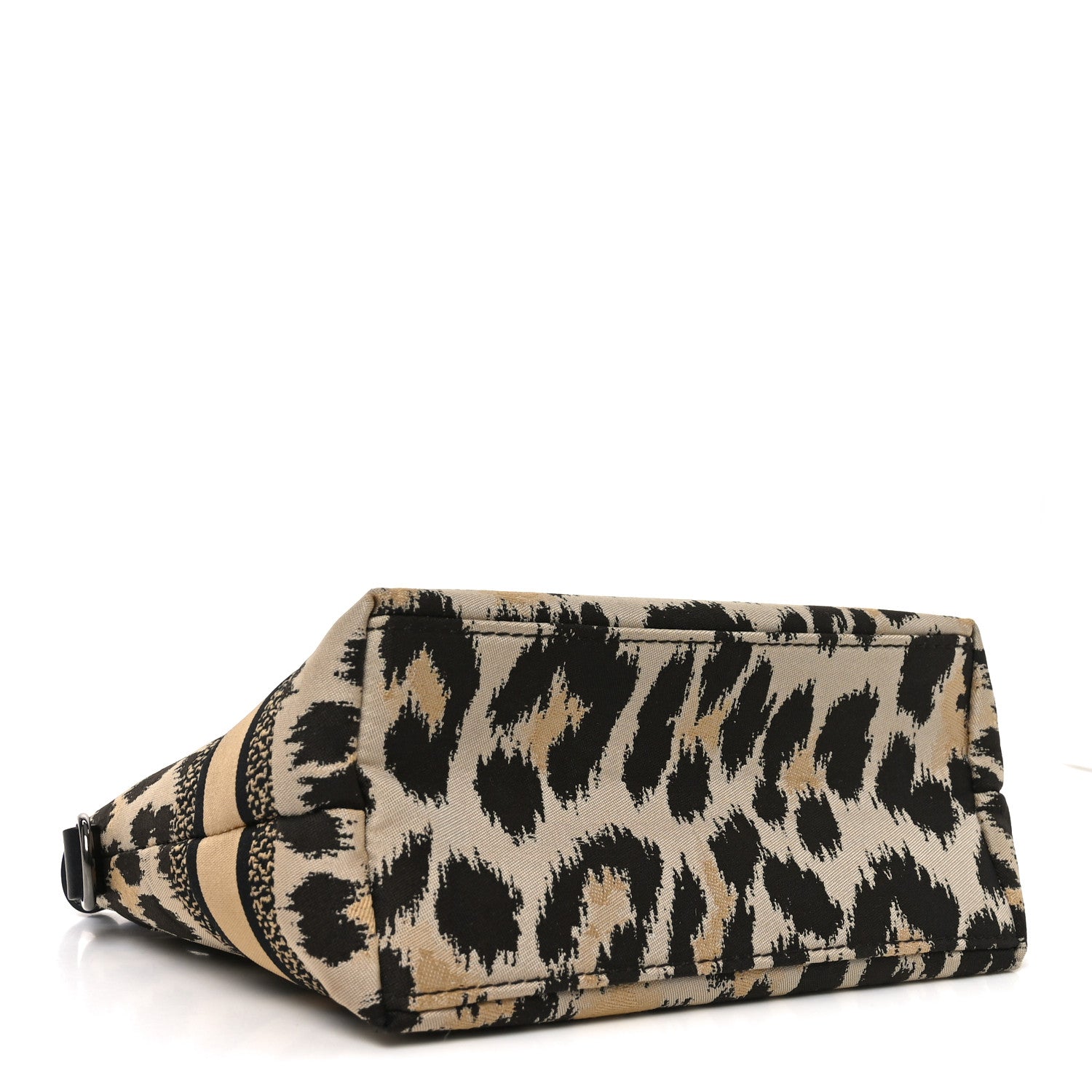 Christian Dior Canvas Mizza Embroidered Leopard DiorTravel Nomad Pouch Beige 4 of 10