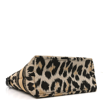 Christian Dior Canvas Mizza Embroidered Leopard DiorTravel Nomad Pouch Beige 4 of 10