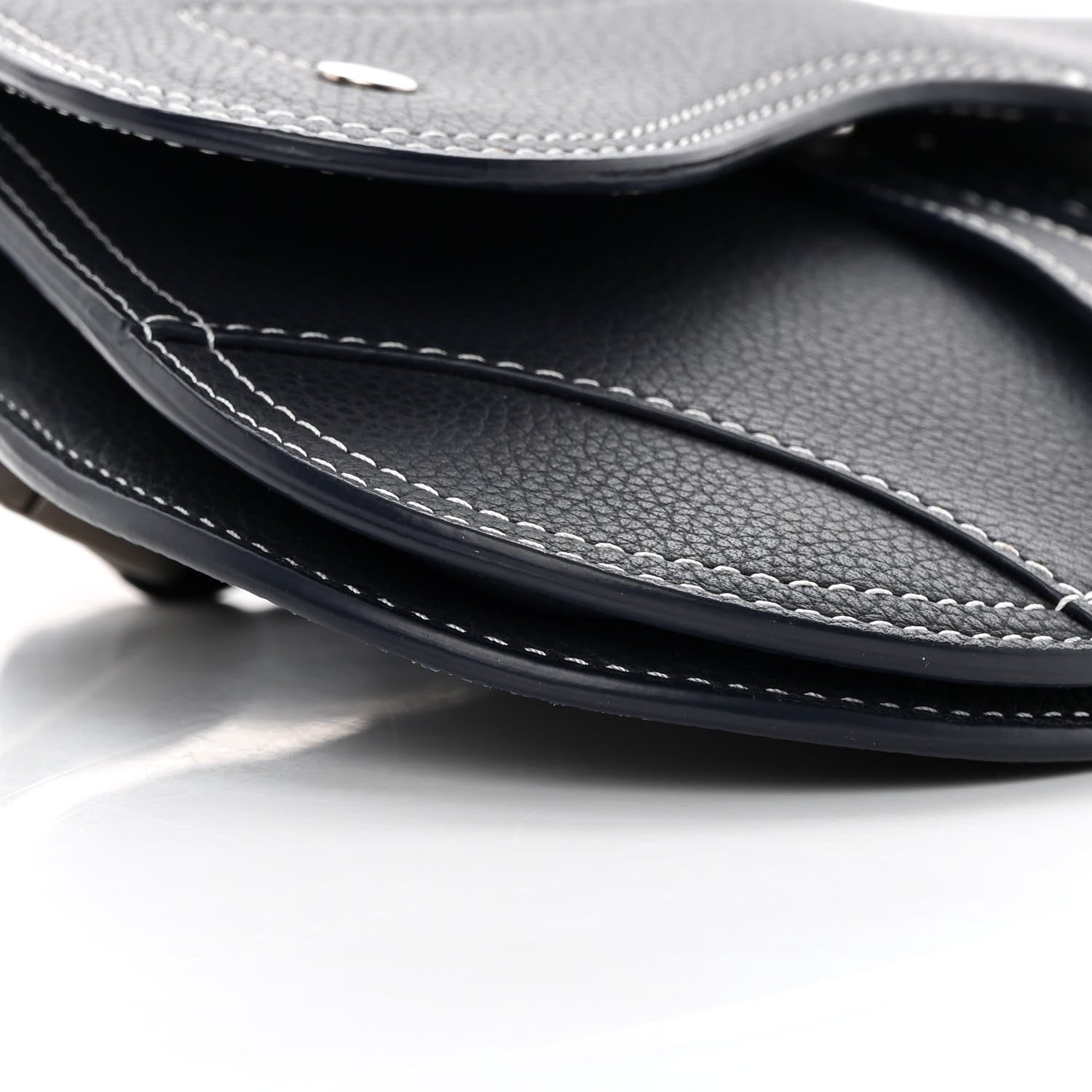 Christian Dior X KAWS Grained Calfskin Saddle Wristlet Blue 7 of 12